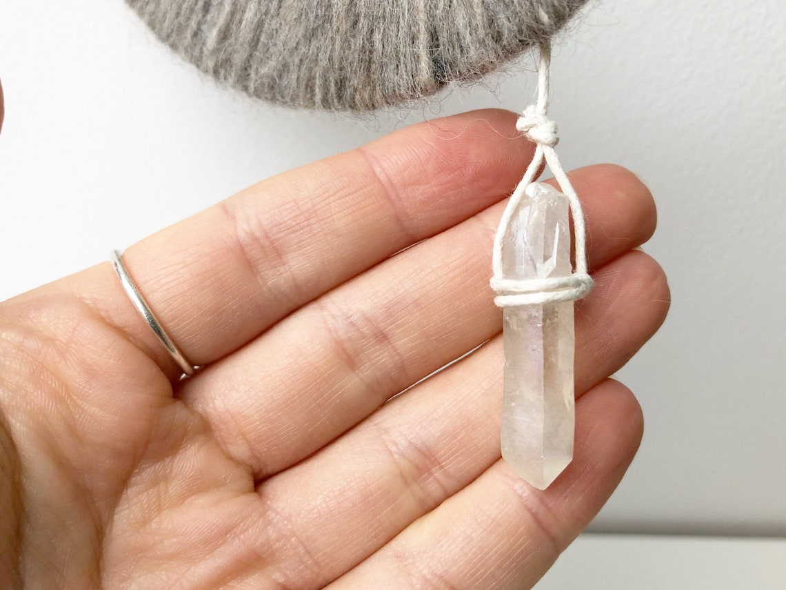 Moon Wall Hanging with Hanging Crystal