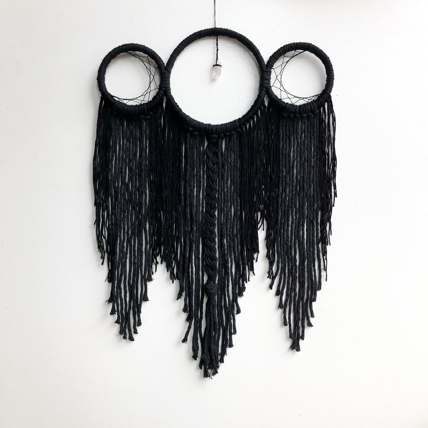 Triple Moon DreamCatcher in Black
