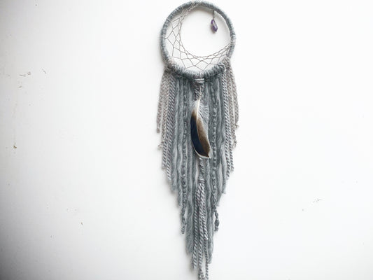 Crescent Moon Dream Catcher, Amethyst DreamCatcher