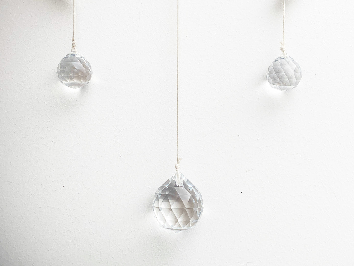 Modern Boho Crescent Moon SunCatcher Decor White & Gold