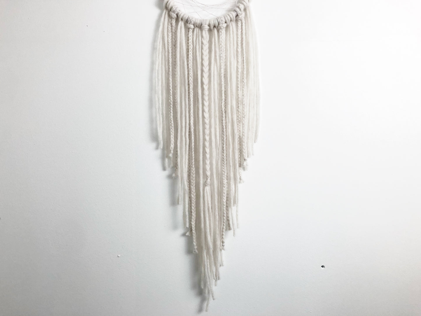 White Crystal Moon DreamCatcher