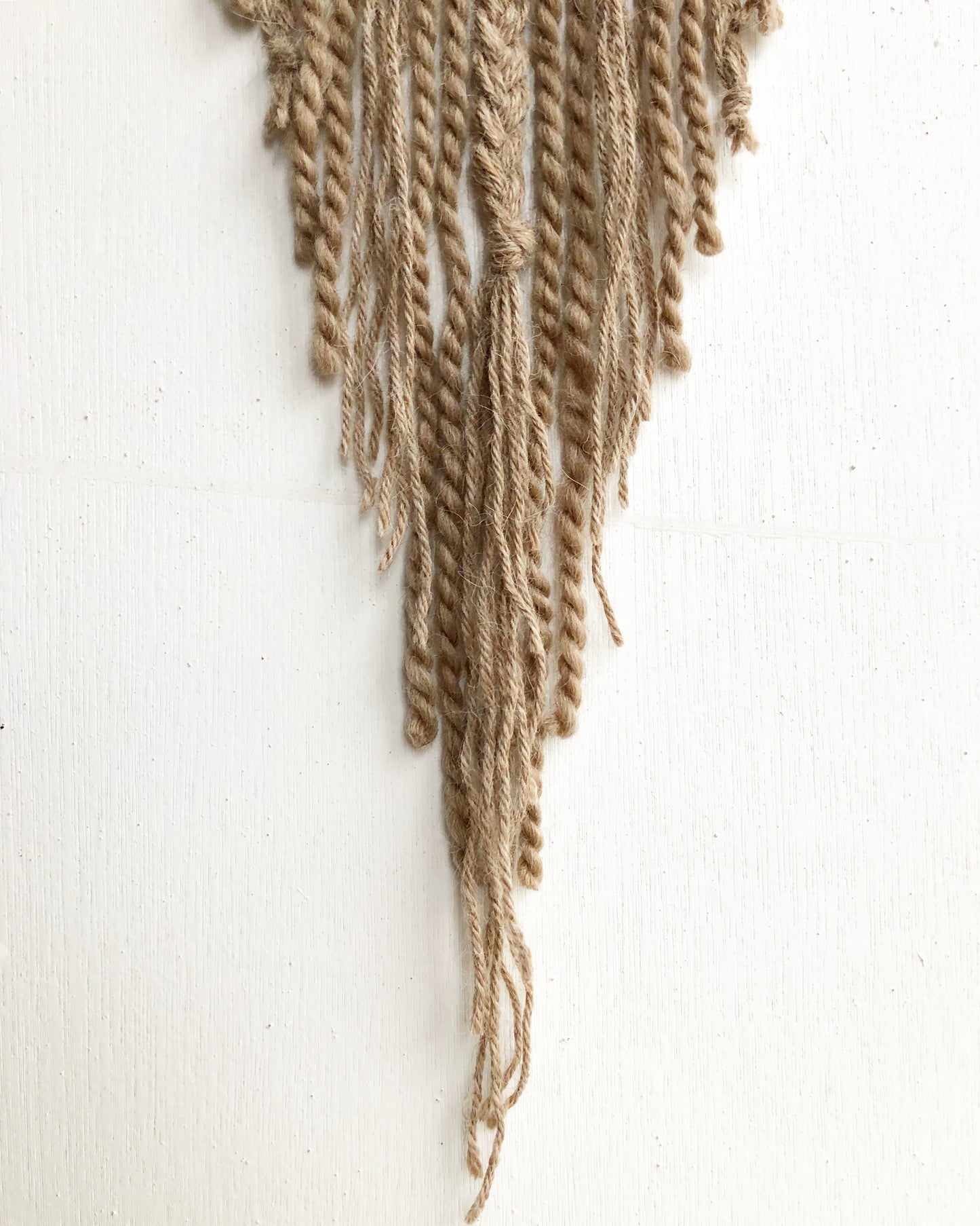 Unique Handmade DreamCatcher with Crystal, Taupe Neutral