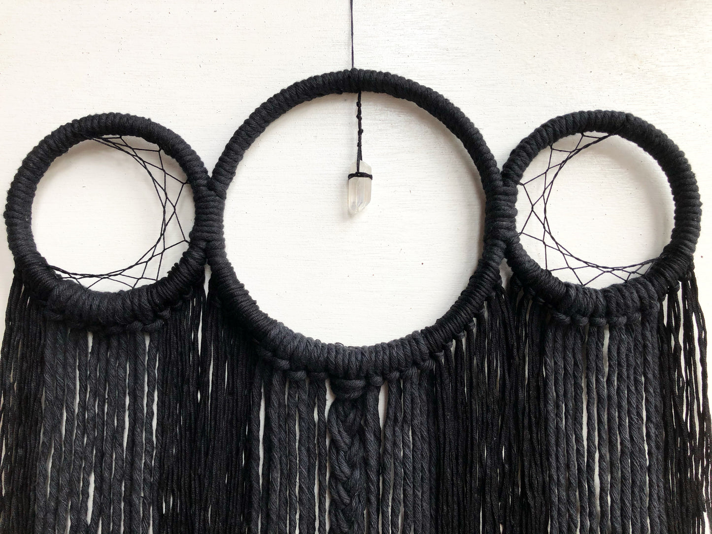 Triple Moon DreamCatcher in Black