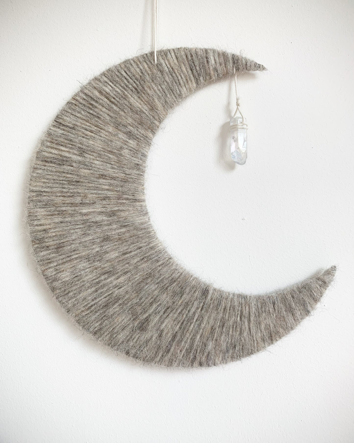 Moon Wall Hanging with Crystal