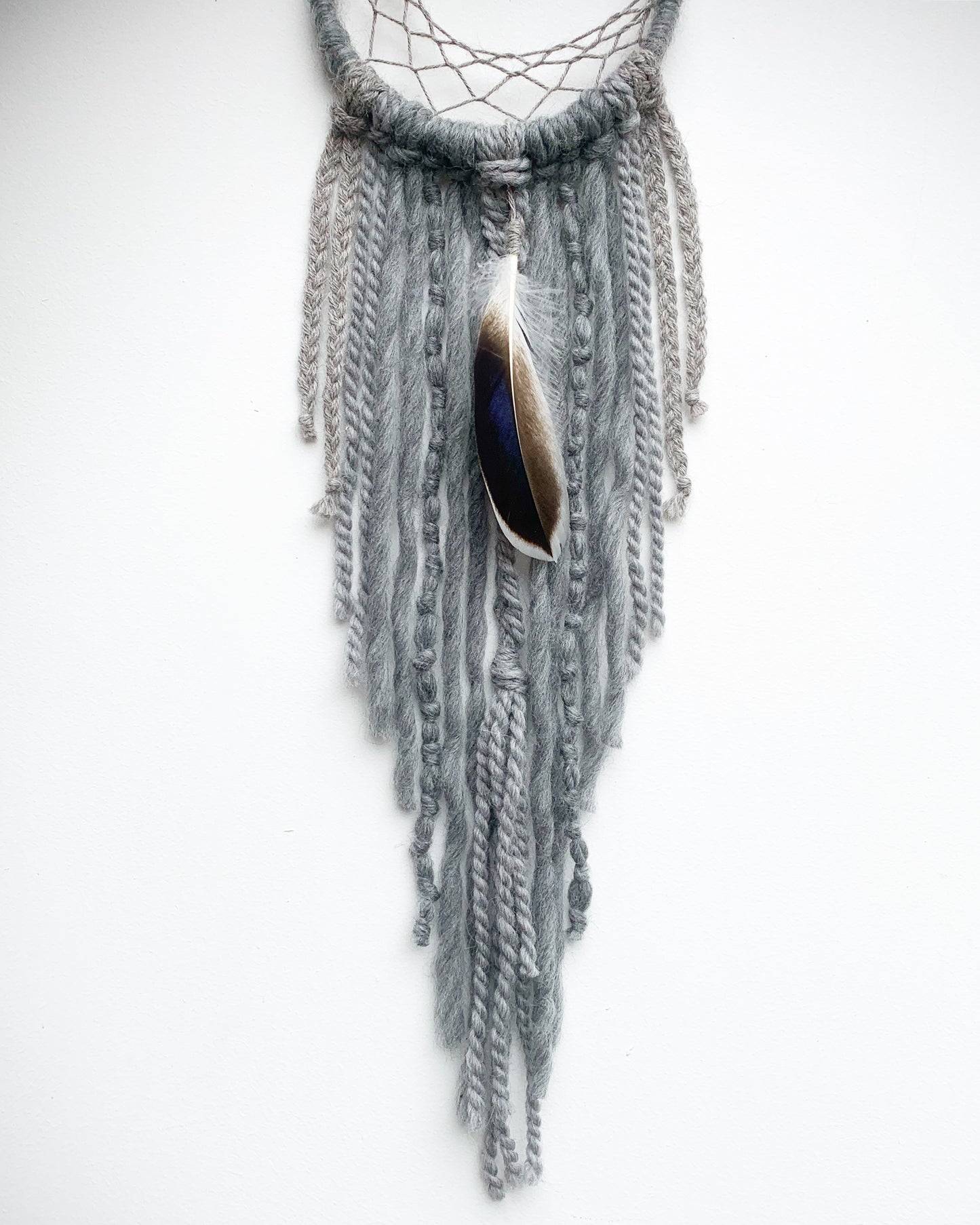 Crescent Moon Dream Catcher, Amethyst DreamCatcher