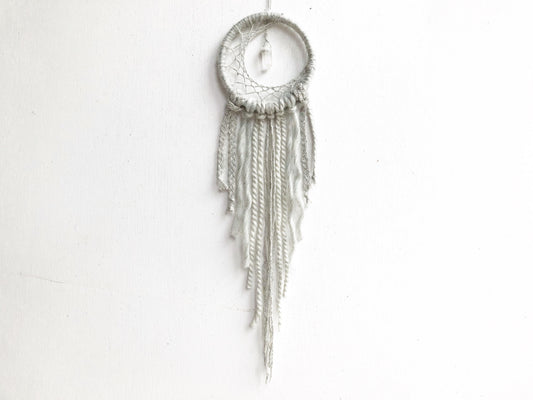 Handmade Moon Dream Catcher With Crystal
