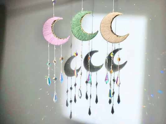 Handmade Crescent Moon SunCatcher UK