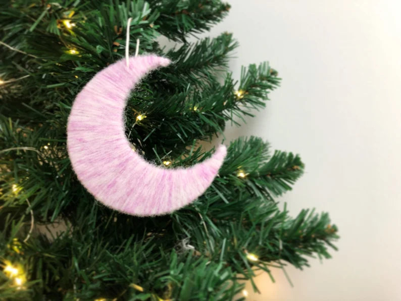 Moon Christmas Tree Decoration - Set of 3