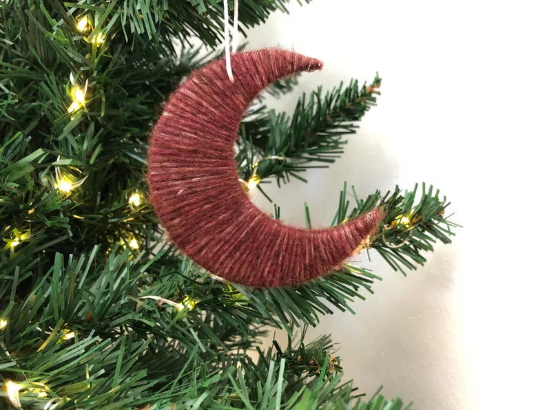 Moon Christmas Tree Decoration - Set of 3